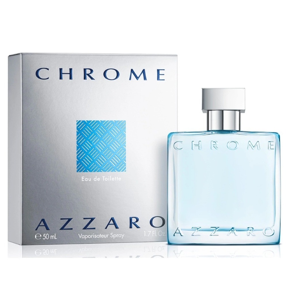Azzaro Chrome Eau de Toilette Spray 1.7 Fl Oz 50 mL Mens Cologne Fragrance